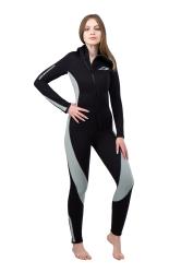Гидрокостюм Монодайвинг женский 7мм нейлон/нейлон черно-серый